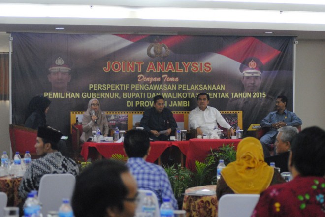 Kegiatan Joint Analysis yang digelar Polda Jambi bersama Ombudsman.